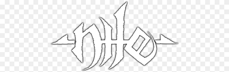 Nile Gojira Logo, Stencil, Weapon, Person, Trident Free Transparent Png
