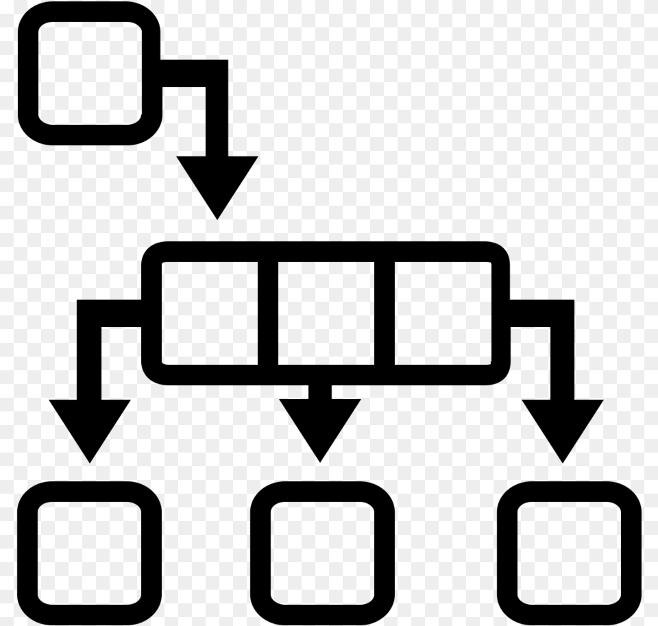 Nils Vesk S Process Search Tree Icon, Gray Free Png Download