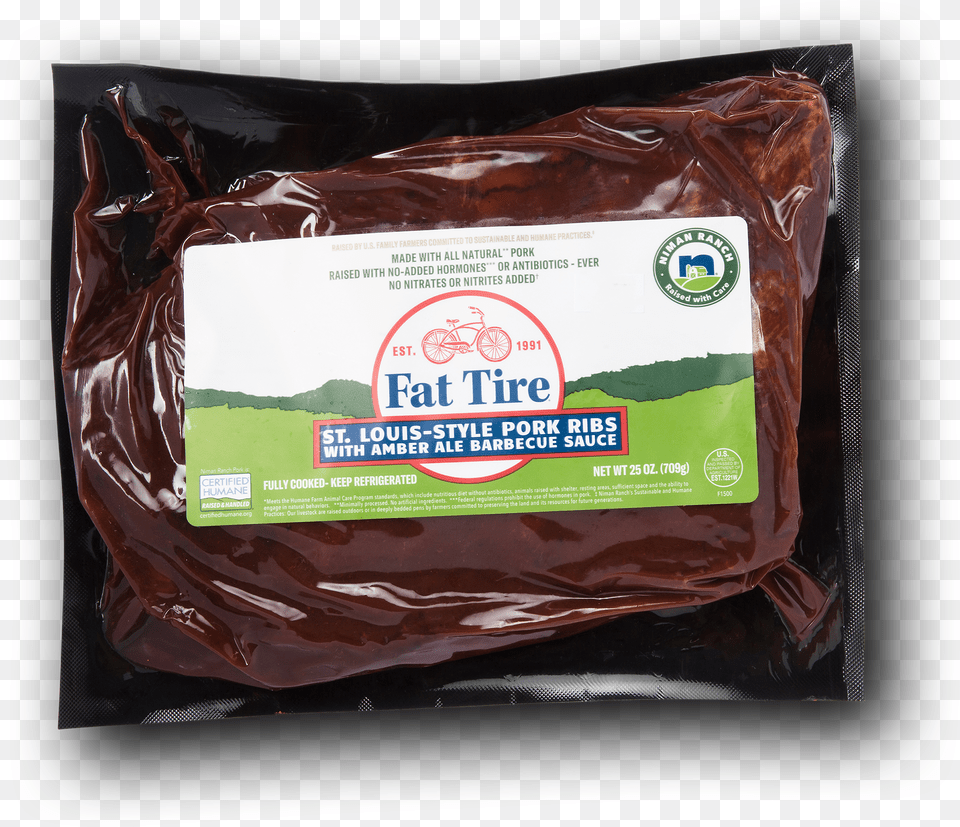 Niman Ranch Fat Tire St Chocolate, Food, Meat, Pork, Ketchup Png