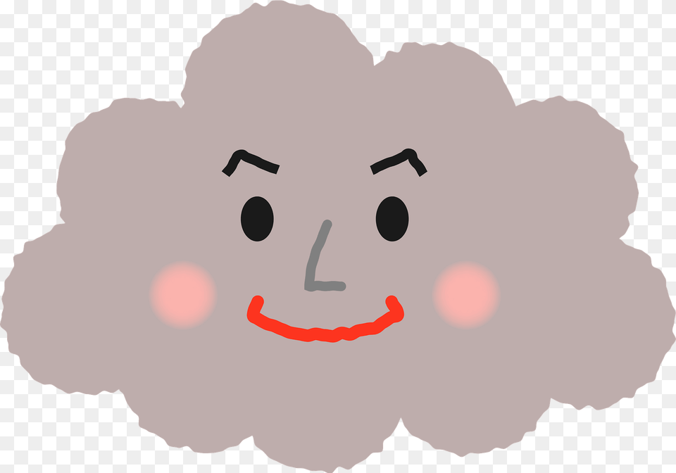 Nimbostratus Cloud Gray Layered Cloud With A Face Clipart, Outdoors, Nature, Weather, Person Png Image