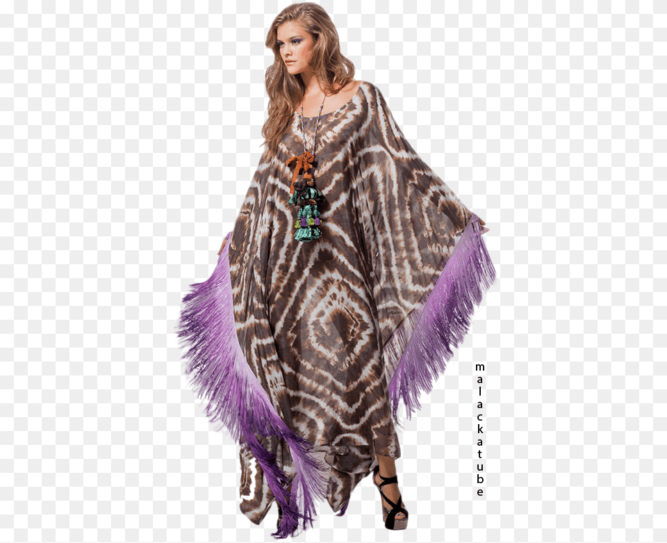 Nina Agdal Painting, Adult, Cloak, Clothing, Fashion Png