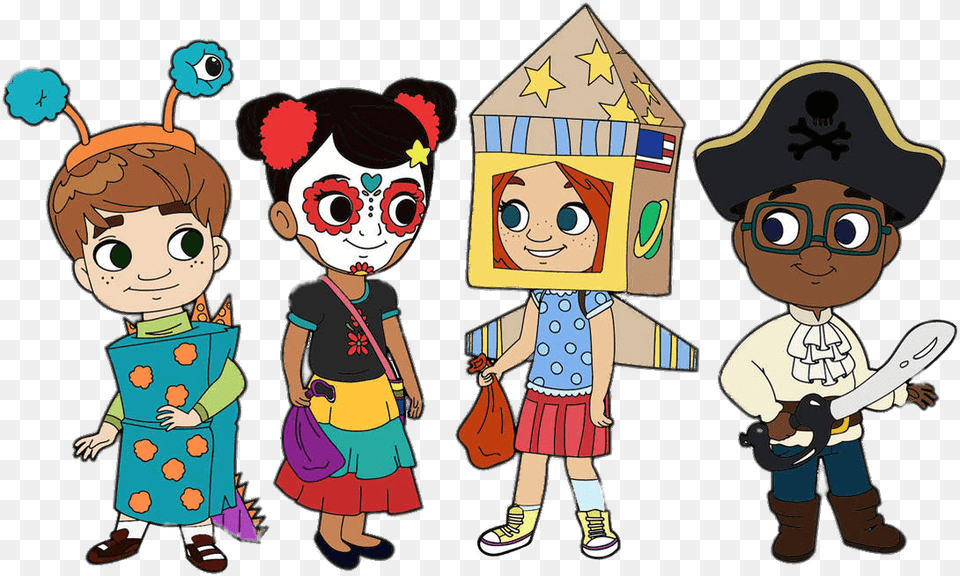Nina And Her Friends Ready For Halloween Nina World Nina The Babysitter, Baby, Person, Book, Publication Free Transparent Png