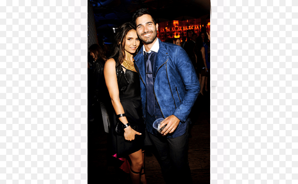 Nina Dobrev And Tyler Hoechlin Image Tyler Hoechlin And Girlfriend 2016, Accessories, Urban, Tie, Person Png