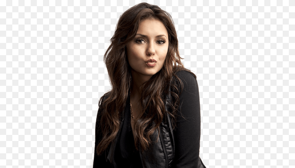 Nina Dobrev Favorite Color Food Movie Book Music Biography Katherine Pierce, Jacket, Clothing, Coat, Face Free Transparent Png