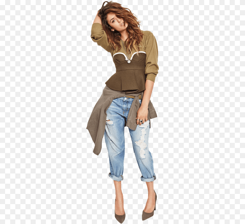 Nina Dobrev Photoshoot, Jeans, Clothing, Pants, Person Free Png Download