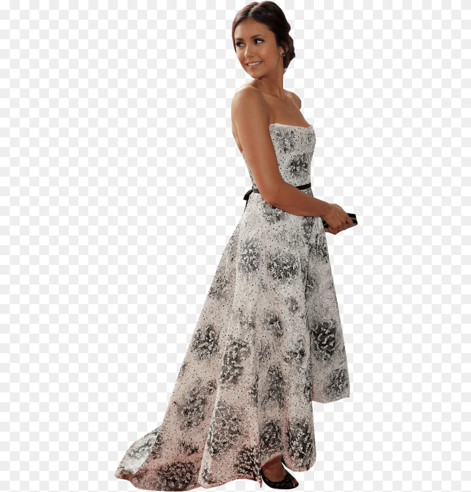 Nina Dobrev Photoshop Clip Art, Clothing, Gown, Formal Wear, Fashion Free Png Download