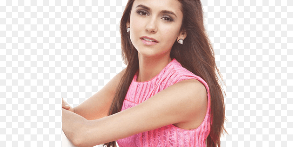 Nina Dobrev Pink Outfit, Portrait, Head, Person, Photography Free Png