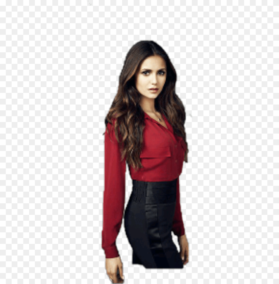 Nina Dobrev Vampire Diaries Season, Blouse, Clothing, Long Sleeve, Sleeve Free Png