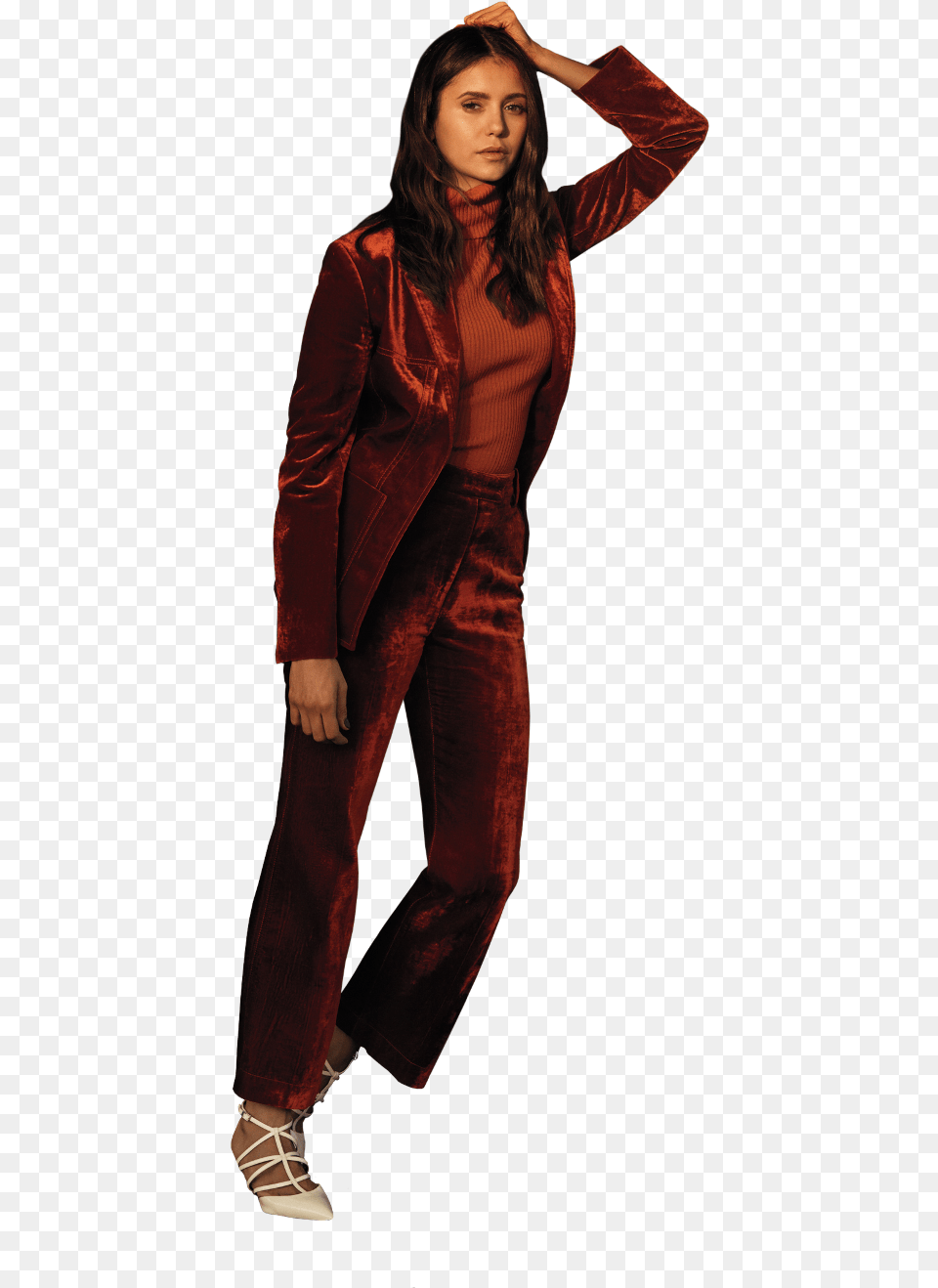 Ninadobrev Sticker Girl, Long Sleeve, Clothing, Velvet, Suit Free Png Download