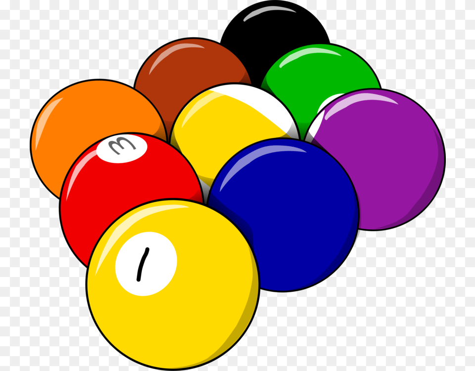 Nine Ball Billiards Eight Ball Pool Billiard Balls, Furniture, Table, Indoors Free Png