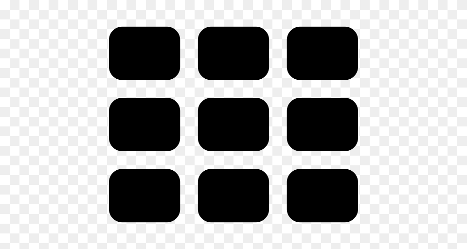 Nine Black Tiles Nine Number Icon With And Vector Format, Gray Free Transparent Png