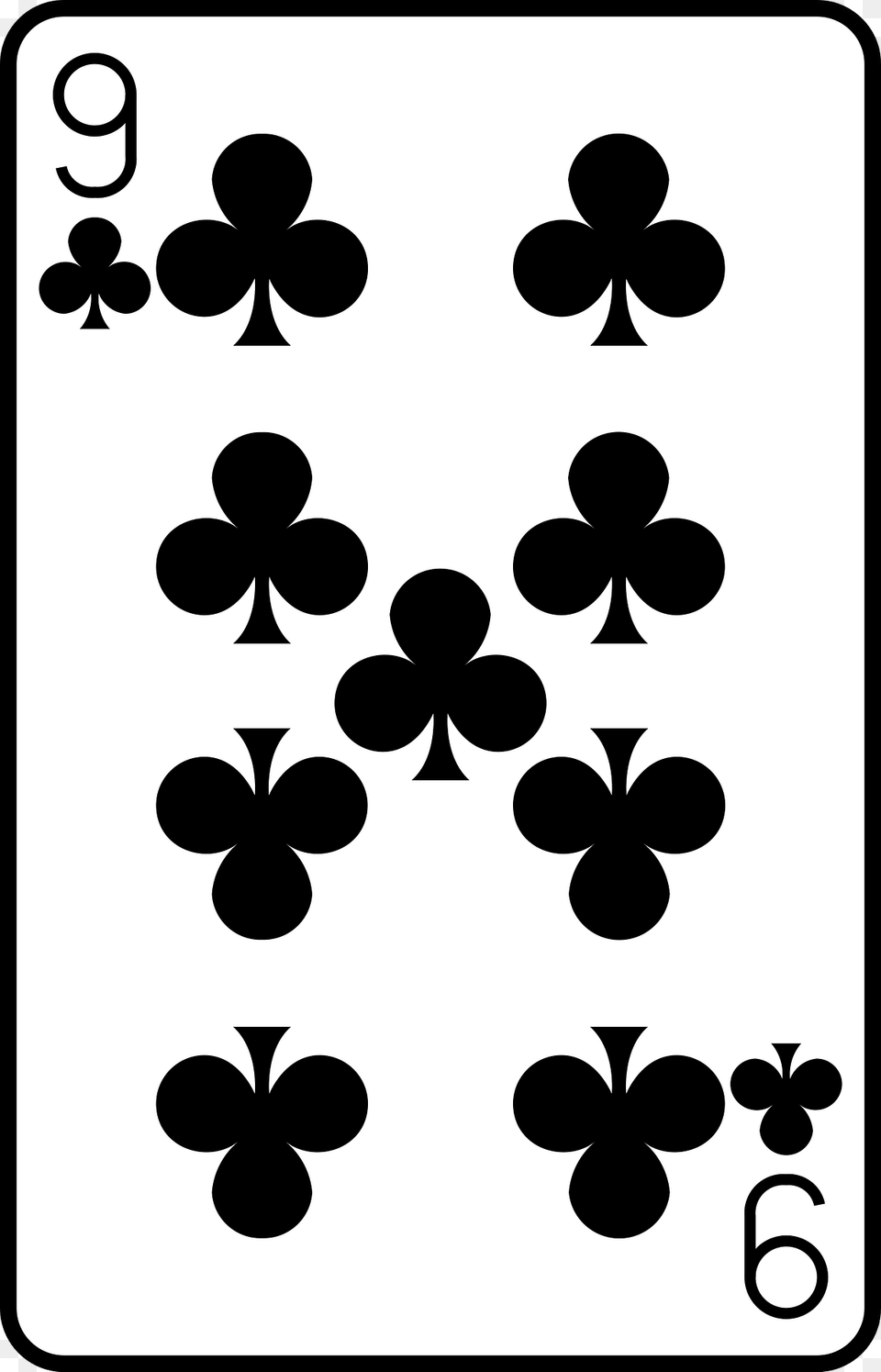 Nine Of Clubs Clipart, Pattern, Stencil, Balloon Png Image