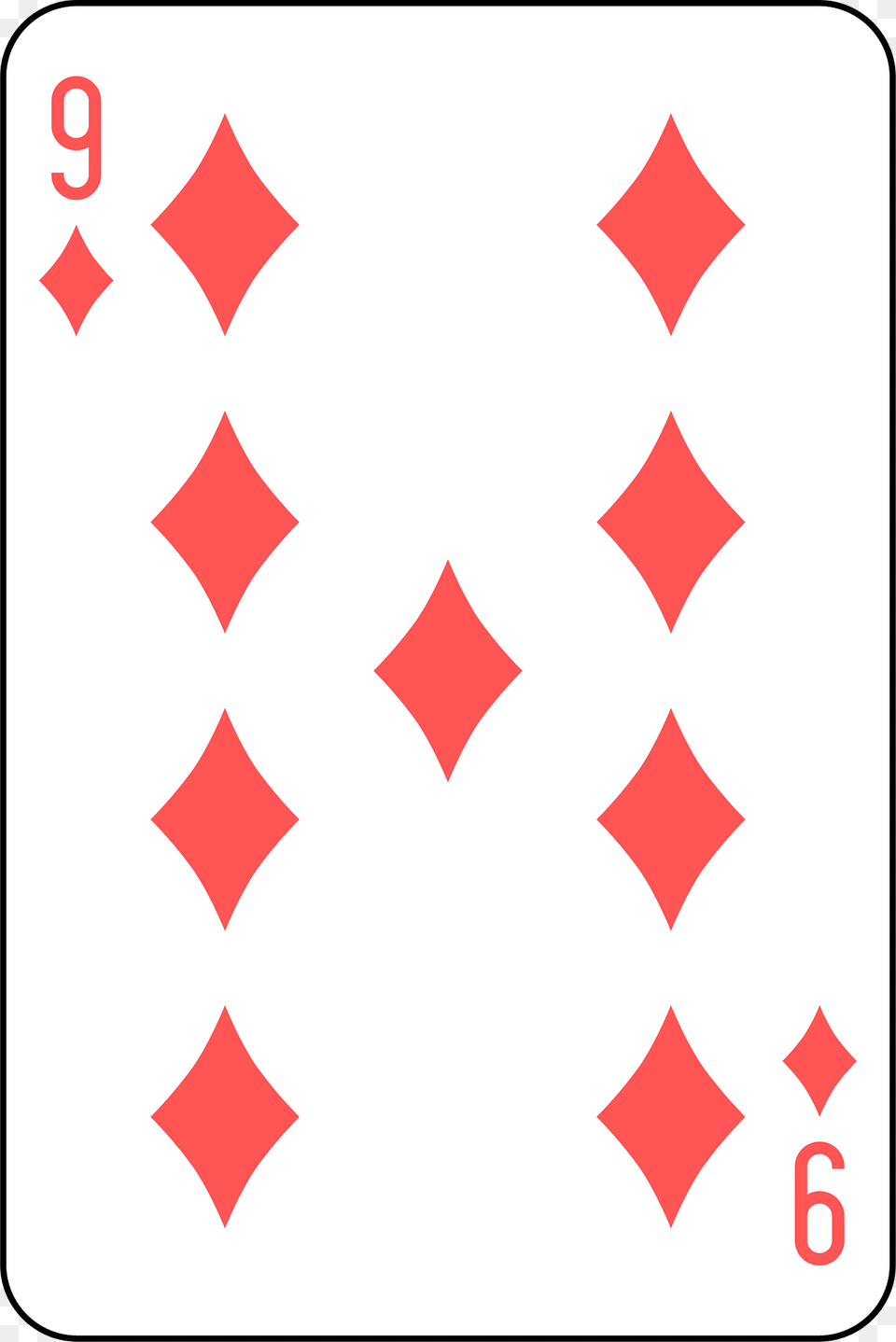 Nine Of Diamonds Clipart, Symbol Png Image