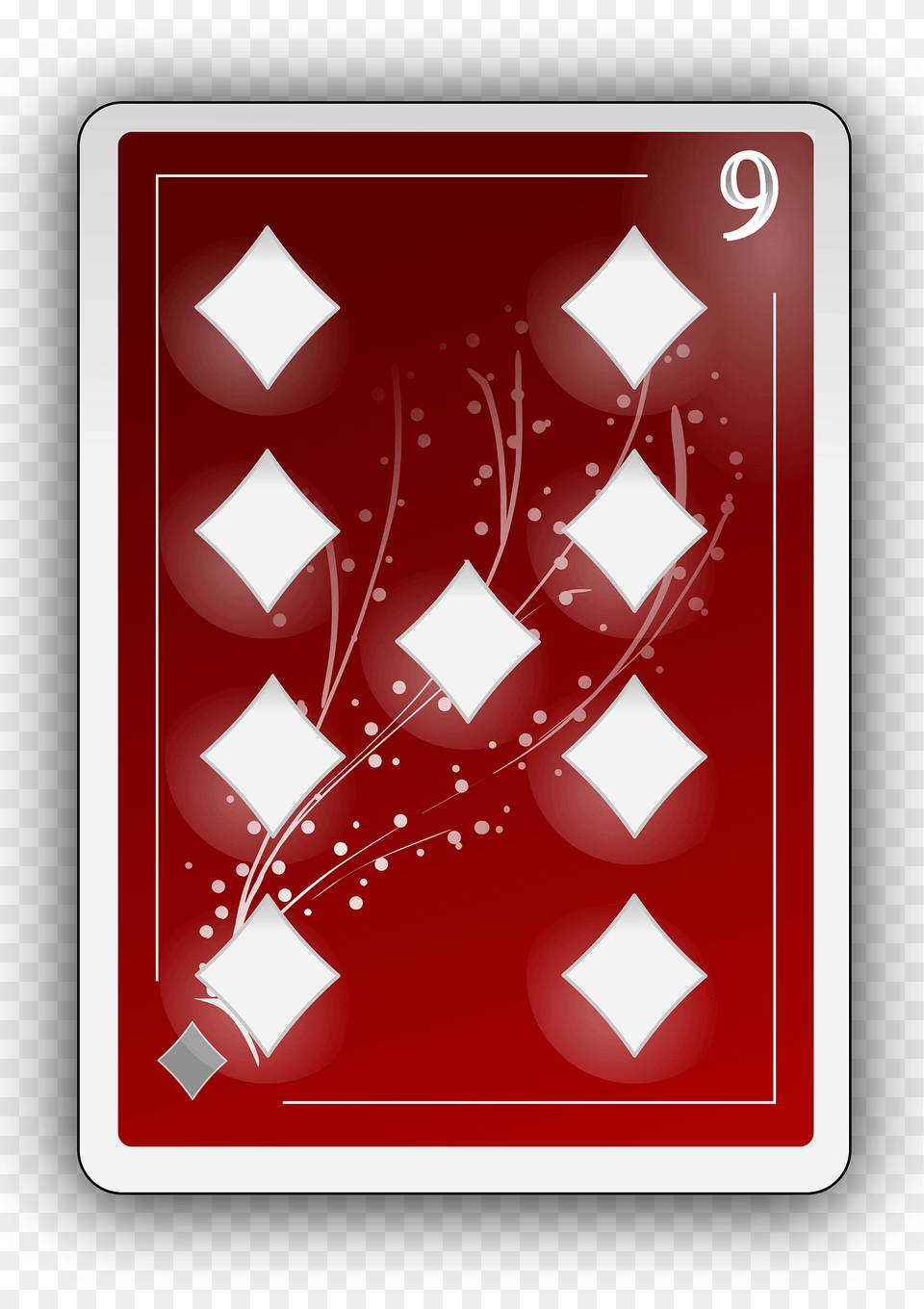 Nine Of Diamonds Clipart Free Transparent Png