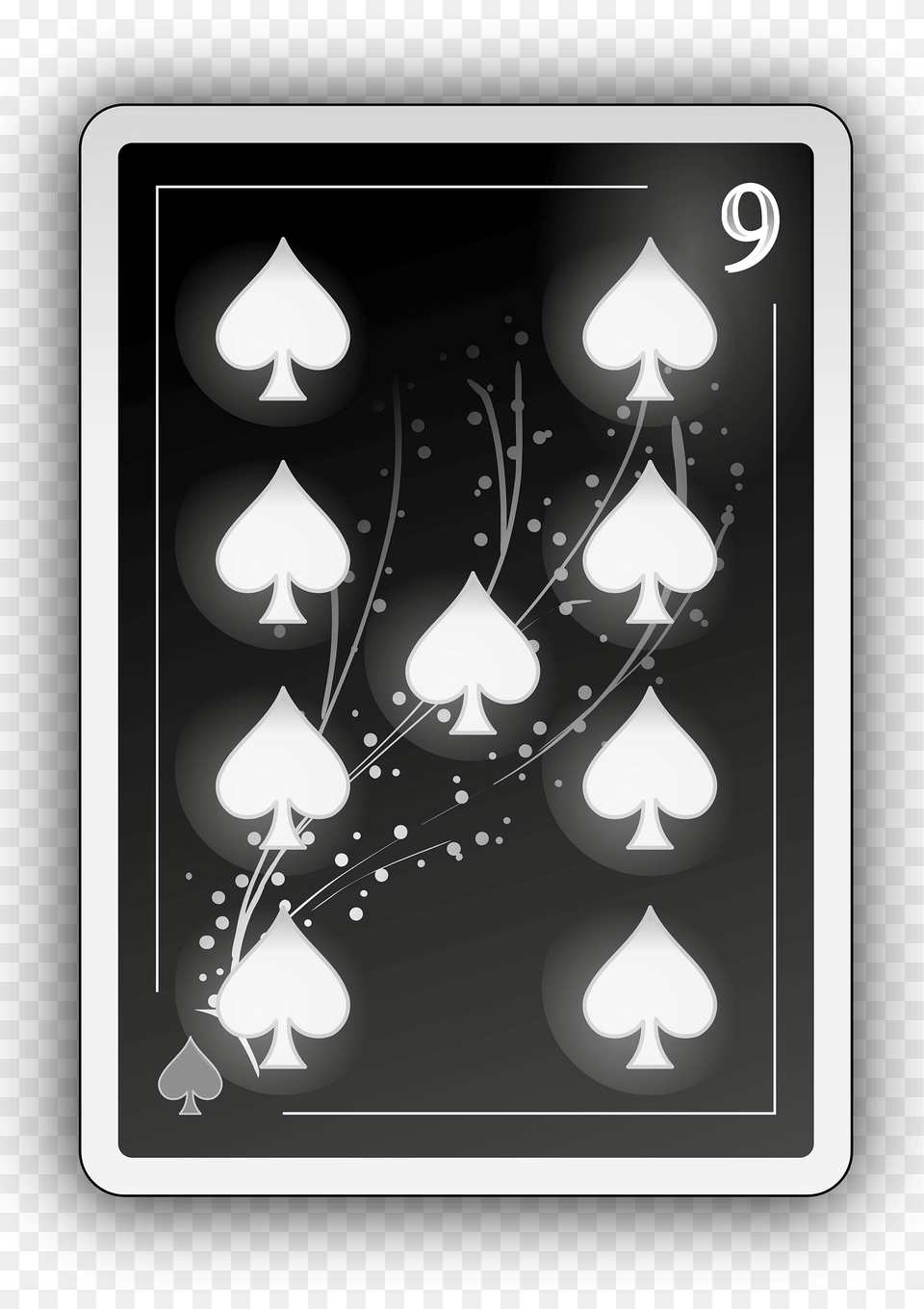 Nine Of Spades Clipart, Accessories, Earring, Jewelry, Light Png Image
