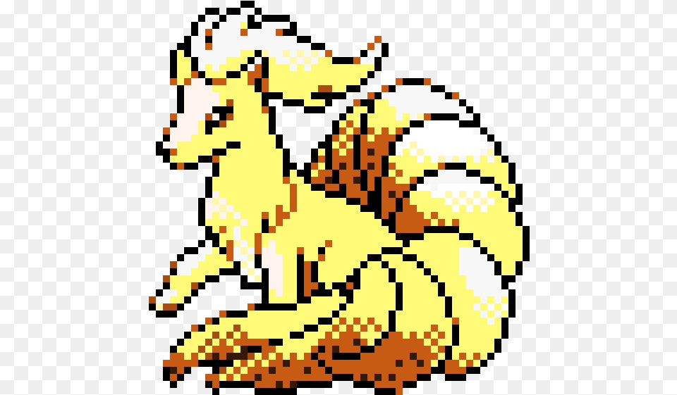 Ninetails Nine Tails Ninetails Pixel Art, Electronics, Hardware, Animal, Mammal Free Png