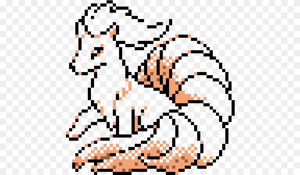 Ninetails Ninetails Pixel Art, Fireworks Png Image