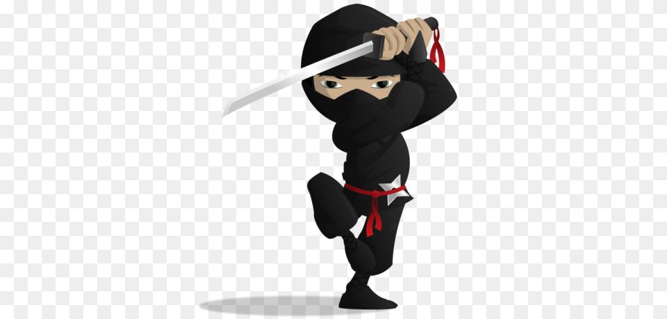 Ninja, Person, Sword, Weapon, Baby Free Png