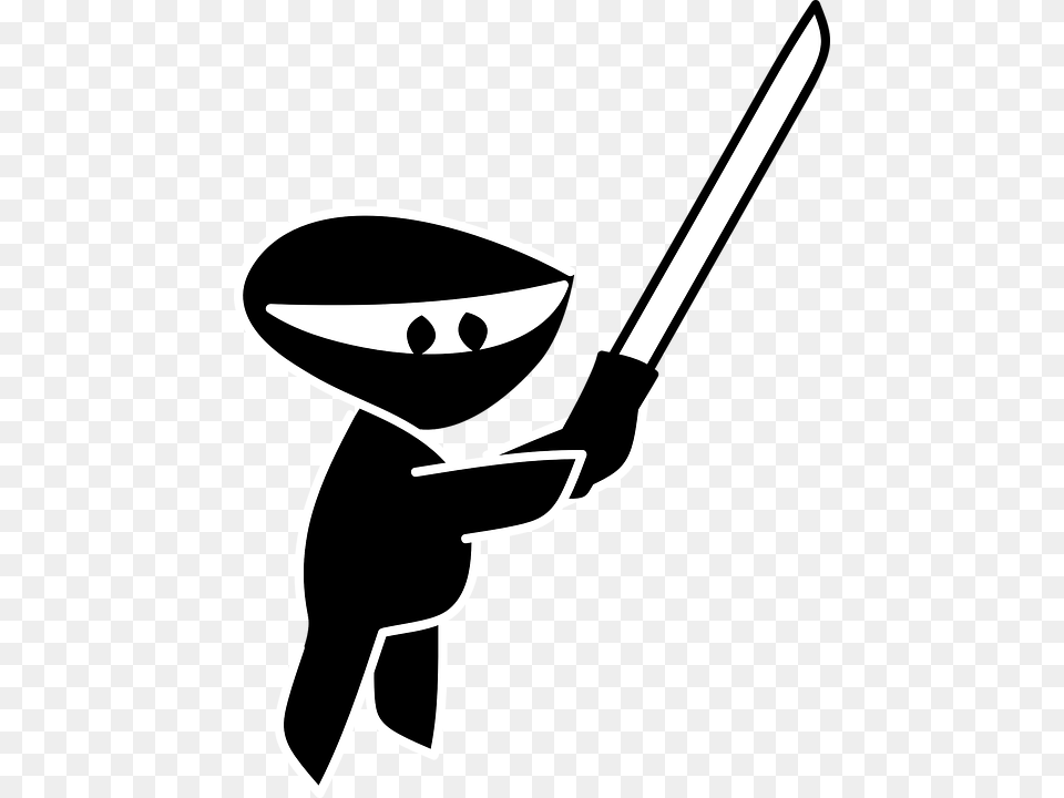 Ninja, Cutlery, Spoon, Stencil, Blade Png