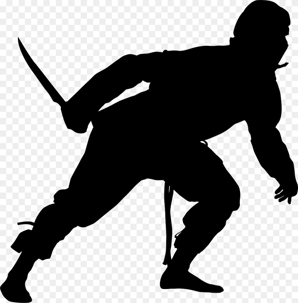 Ninja, Silhouette, Adult, Male, Man Png Image