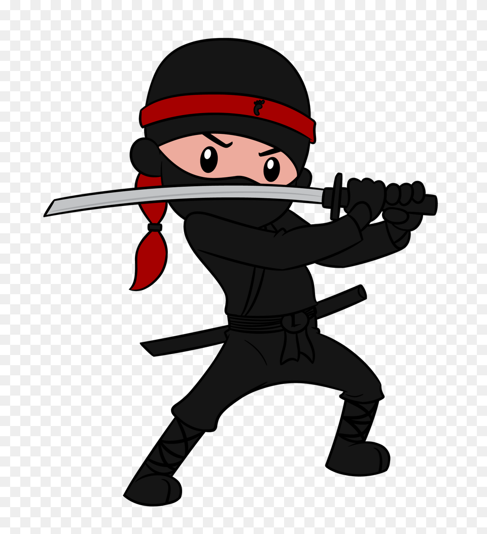 Ninja, Person, Baby, Sword, Weapon Free Png
