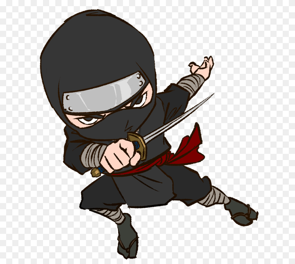 Ninja, Baby, Person, Sword, Weapon Png Image