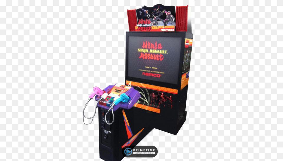 Ninja Assault Deluxe Video Arcade Game By Namco Clipart Namco Arcade Games, Arcade Game Machine Png Image