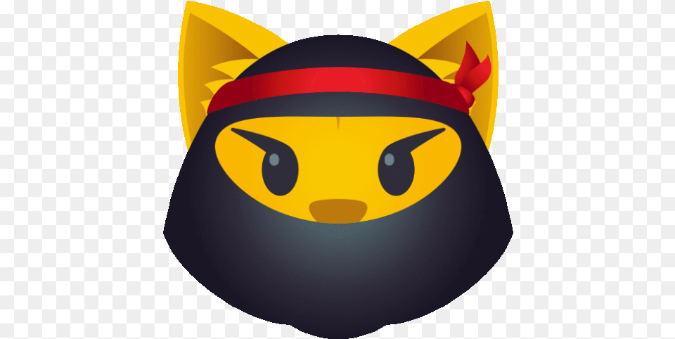 Ninja Cat Joypixels Gif Ninjacat Cat Joypixels Discover U0026 Share Gifs Fictional Character, Animal, Mammal, Pet, Egyptian Cat Free Png Download