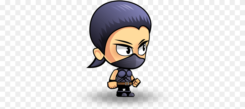 Ninja Chic Royalty Game Art Character Character Ninja, Book, Comics, Publication, Baby Png