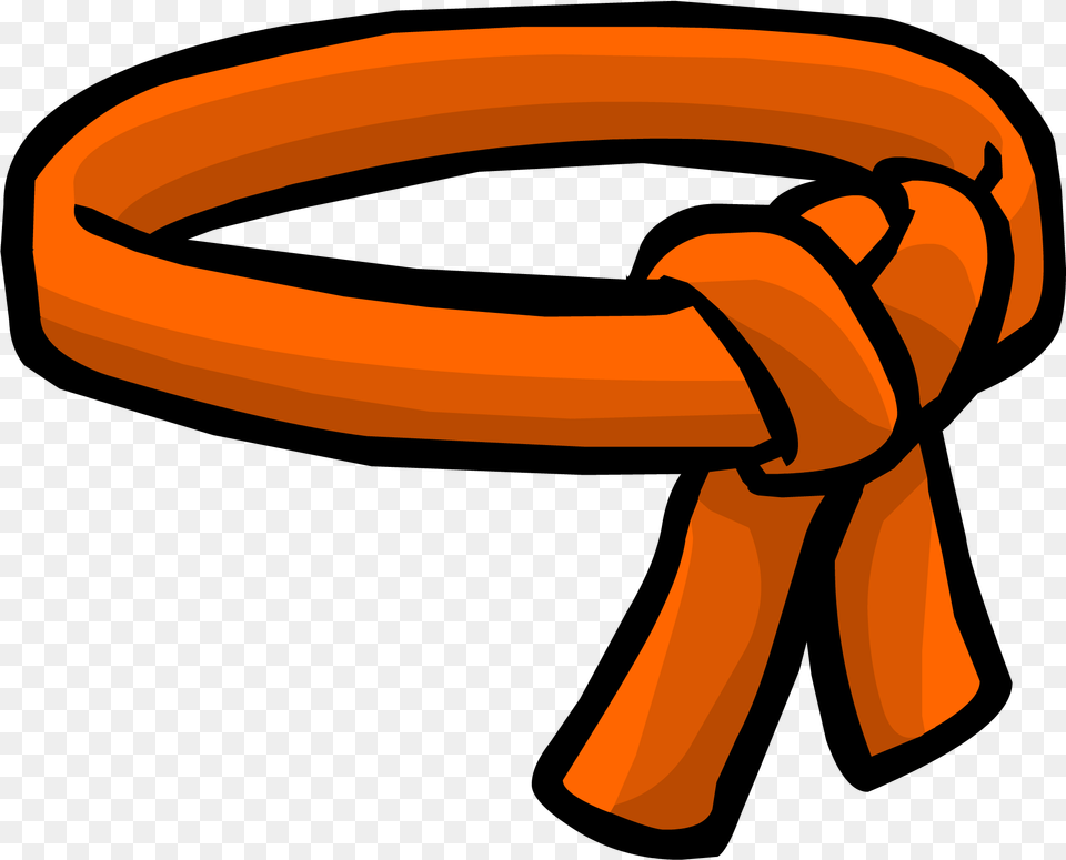 Ninja Clipart Belt Transparent For Download Orange Belt, Knot Png Image