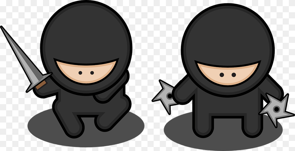 Ninja Clipart Cartoon Ninjas, Person, Blade, Dagger, Knife Free Transparent Png