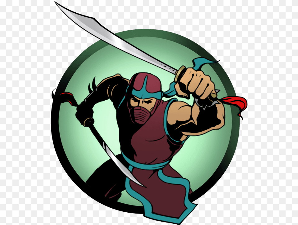 Ninja Clipart Ninja Shadow Shadow Fight 2 Ninja, Sword, Weapon, Person, Face Free Transparent Png