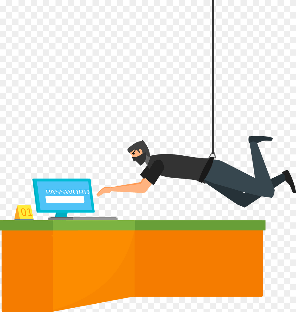 Ninja Dan Keamanan Clipart, Table, Furniture, Computer, Electronics Free Png Download