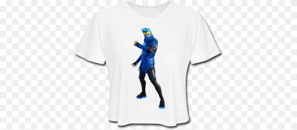 Ninja Fortnite Womenu0027s Cropped Video Game T Shirt U2013 Graphic Vsco Girl Shirts Transparent, T-shirt, Clothing, Sleeve, Long Sleeve Free Png Download