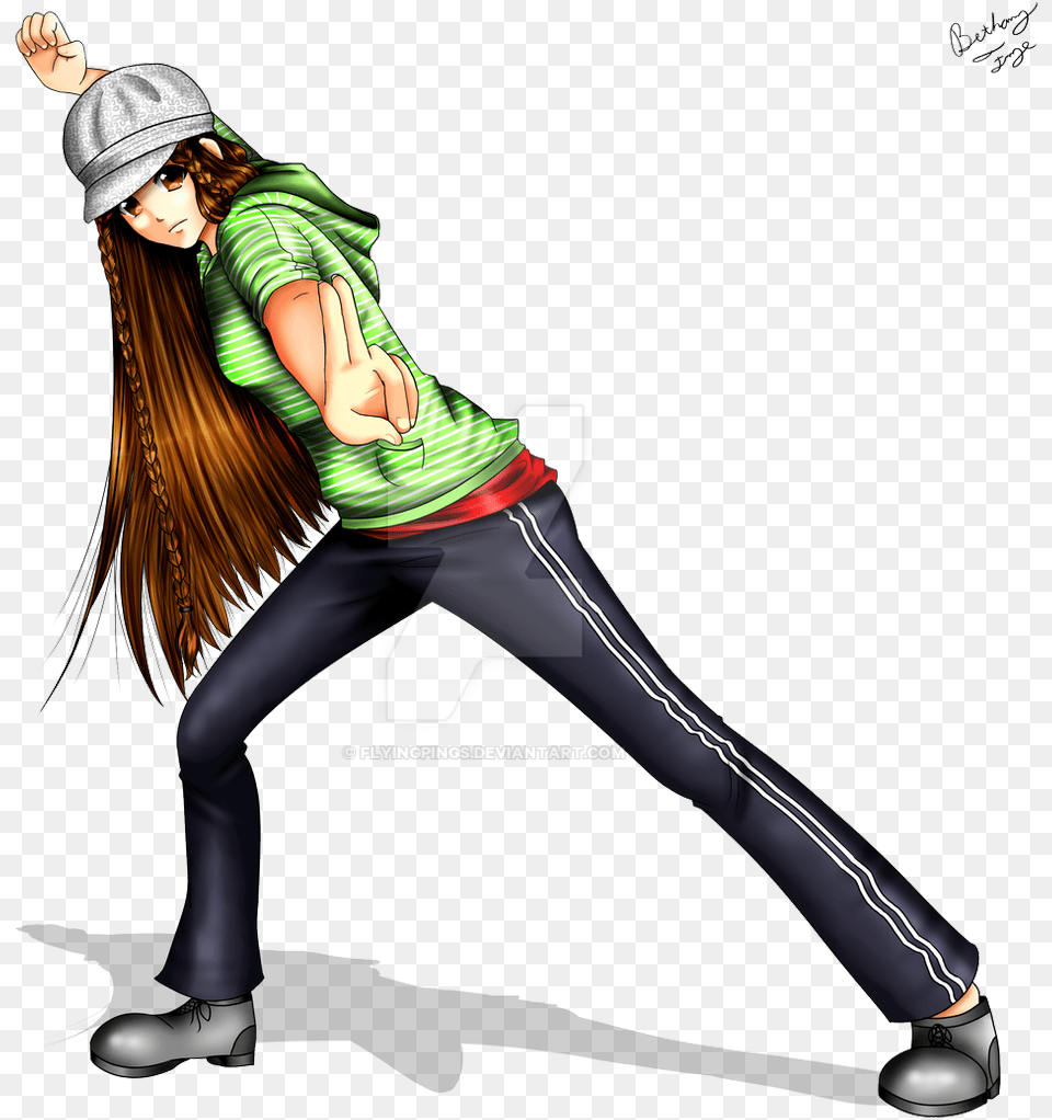 Ninja Girl Commission By Flyingpings Hip Hop Anime Girl, Photography, Clothing, Pants, Adult Free Png