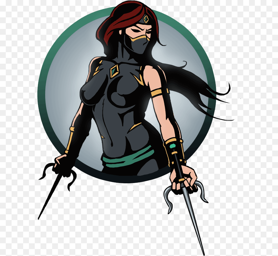 Ninja Girl Sai Shadow Fight 2 Female Ninja, Adult, Person, Woman, Face Png