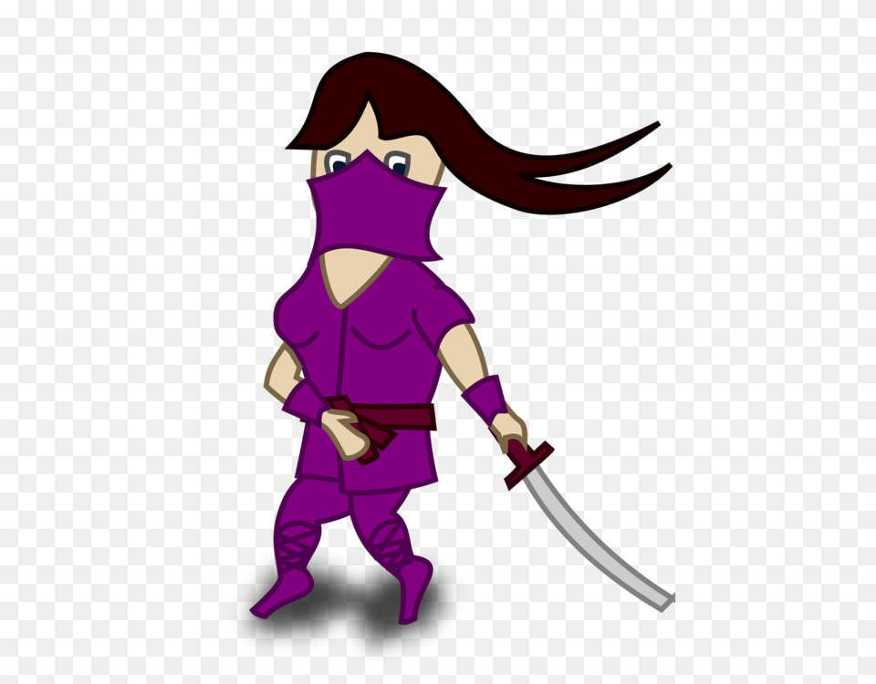 Ninja Girls Computer Icons, Purple, Baby, Person, Blade Png Image