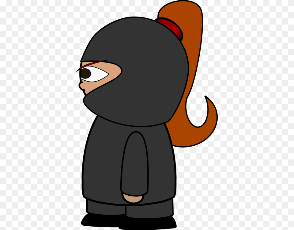 Ninja Girls Drawing Ponytail Anime Ninja, Person Free Transparent Png