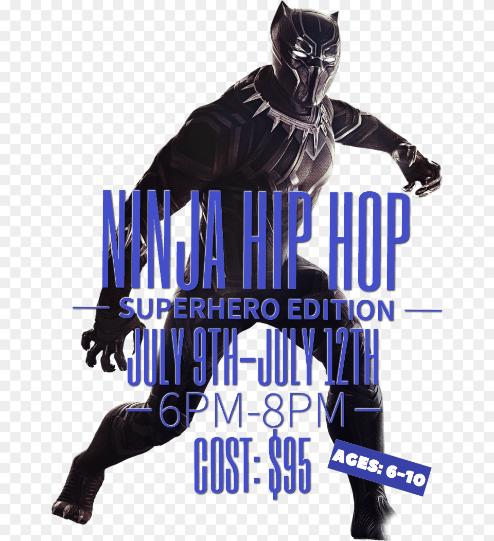 Ninja Hip Hop Camp Black Panther Vs Avengers Assemble, Adult, Male, Man, Person Free Transparent Png
