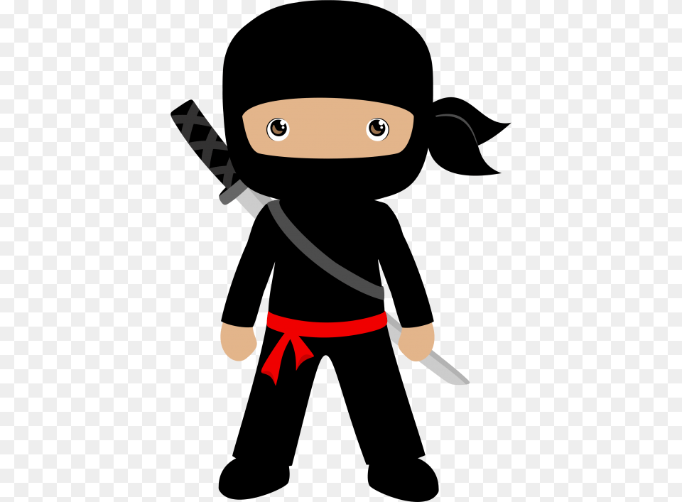 Ninja Images Transparent Ninja Clipart, Person, Baby, Sword, Weapon Free Png Download