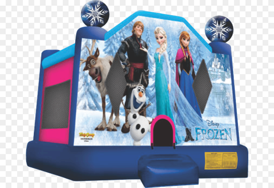 Ninja Jump Frozen Bounce House, Inflatable, Person, Adult, Bride Png