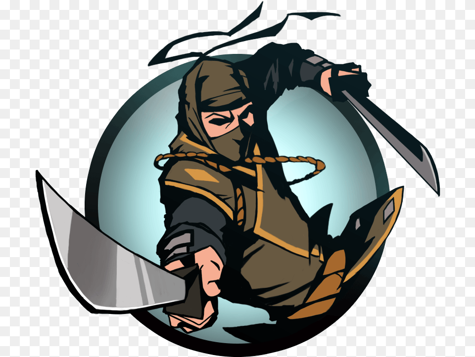 Ninja Man Machete Shadow Fight 2 Ninja Characters, Person, Face, Head, Electronics Free Transparent Png