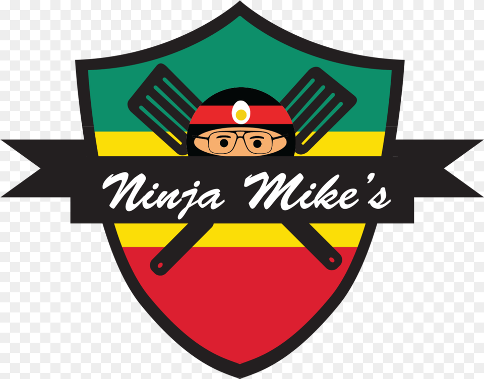 Ninja Mikes Transparent, Armor, Logo, Emblem, Face Png