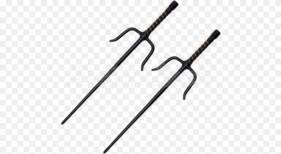 Ninja Octagon Black Sai Set Sword, Weapon, Bow, Blade, Dagger Png Image