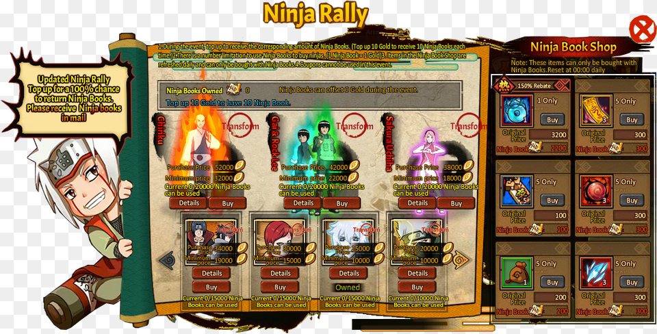 Ninja Rally Small Grid, Gambling, Game, Slot, Baby Png Image