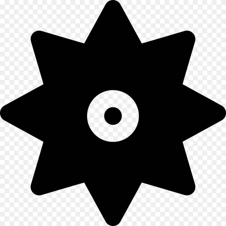 Ninja Shuriken Emblem, Star Symbol, Symbol, Machine Png Image