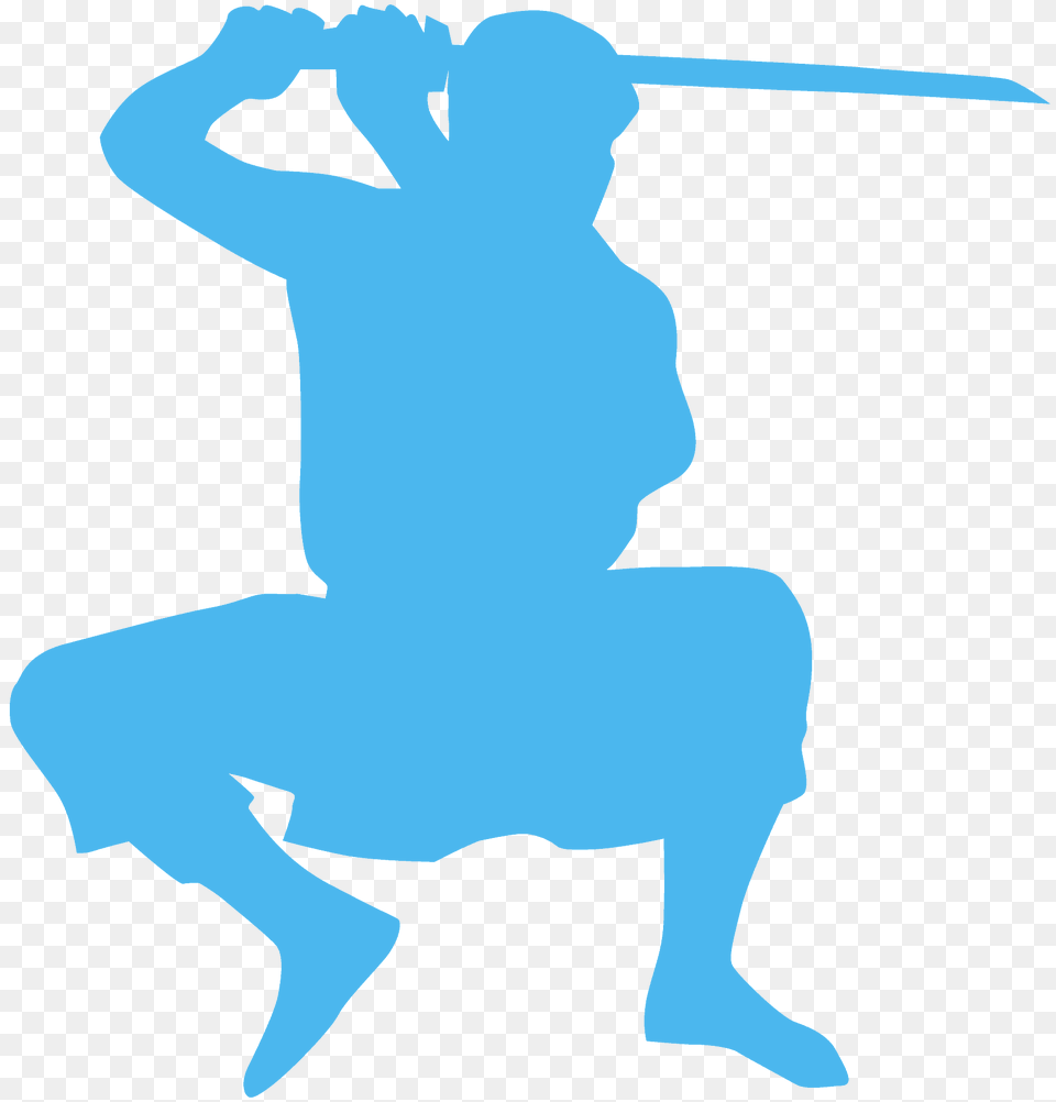 Ninja Silhouette, Kneeling, Person, People Free Transparent Png