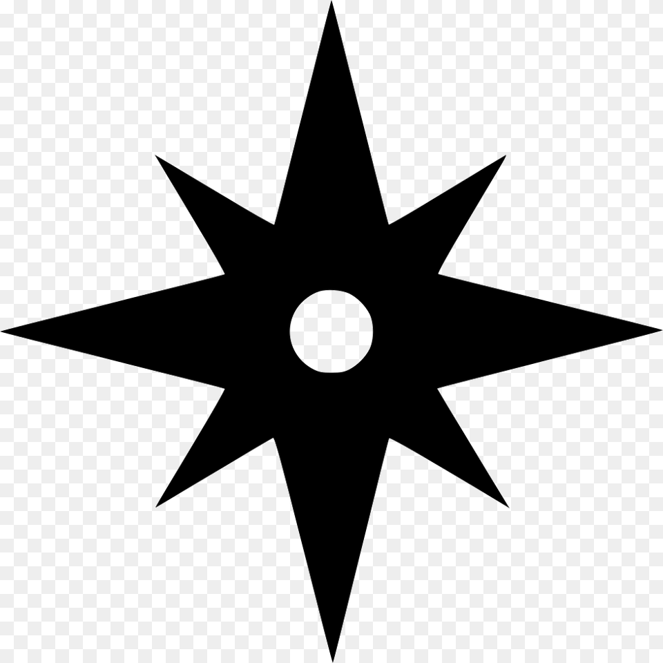 Ninja Star Black 8 Pointed Star, Star Symbol, Symbol, Cross Png Image