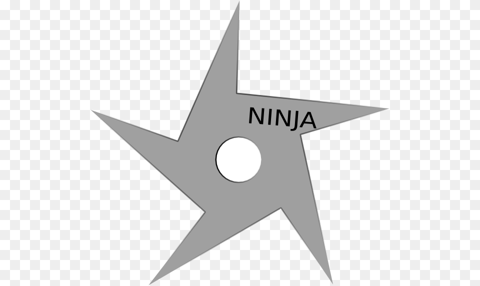 Ninja Star Cliparts Download Clip Art Ninja Throwing Stars Template, Star Symbol, Symbol, Animal, Fish Free Png