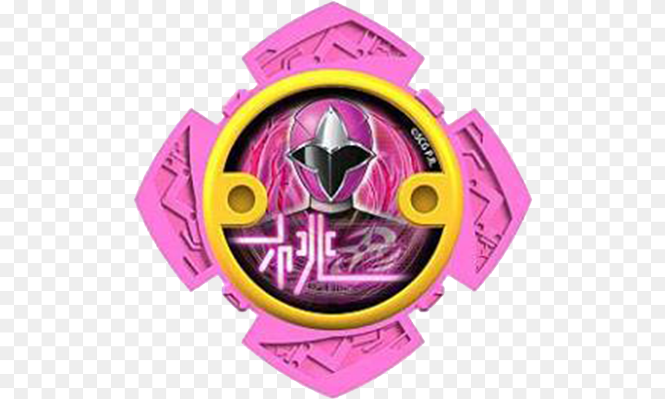 Ninja Steel Pink Power Star Power Ranger Ninja Steel Pink, Machine, Purple, Spoke, Emblem Free Png
